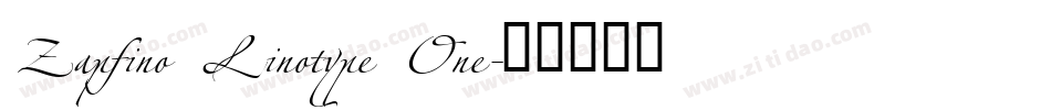 Zapfino Linotype One字体转换